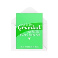 Kartki okolicznościowe i zaproszenia - Śmieszne nowości kartki okolicznościowe | 'You're The Grandad' Everyone Wishes They Had' | Urodziny dziadka Dzień Ojca zabawny żart | CBH1196 - miniaturka - grafika 1