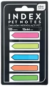 Zakładki do książek - Zakładki indeksujące Pet Strzałki Neon 125szt - INTERDRUK - miniaturka - grafika 1