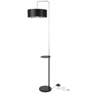 Lampy stojące - Czarno złota podłogowa lampa Bubena - miniaturka - grafika 1