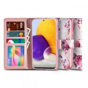 Etui i futerały do telefonów - Tech-Protect Etui Wallet Galaxy A72 Floral Rose - miniaturka - grafika 1