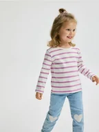 Bluzki dla niemowląt - Reserved - Bluzka w paski - złamana biel - miniaturka - grafika 1