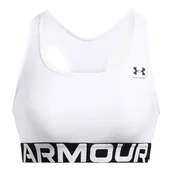 Biustonosze - Biustonosz damski Under Armour HG Mid Branded White L - miniaturka - grafika 1