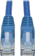 Kable komputerowe i do monitorów - Eaton Eaton Tripp Lite Series Cat6 Gigabit Snagless Molded UTP Ethernet Cable RJ45 M/M, PoE, Blue, 15 ft. 4.57 m - Patch-Kabel - RJ-45 M zu RJ-45 M - 4.6 m - UTP - CAT 6 - geformt, ohne Haken, verseilt - Blau - miniaturka - grafika 1