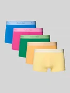 Majtki męskie - Obcisłe bokserki w zestawie 5 szt. z elastycznym paskiem z logo - miniaturka - grafika 1