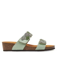 Klapki i japonki damskie - Klapki Scholl Abu Dhabi MF32028 1180 Zielony - miniaturka - grafika 1