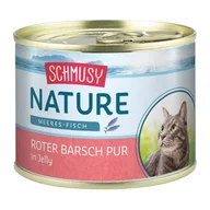Mokra karma dla kotów - Schmusy Nature Sea Fish karma mokra dla kotów adult Okoń czerwony 12x185 g - miniaturka - grafika 1