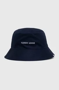 Tommy Jeans kapelusz bawełniany kolor granatowy bawełniany - Czapki męskie - miniaturka - grafika 1
