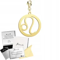 Bransoletki - Charms Złoty Znak Zodiaku LEW Prezent SREBRO 925 Karabińczyk DEDYKACJA - miniaturka - grafika 1