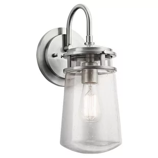 Kichler Zewnętrzna LAMPA ścienna LYNDON KL/LYNDON2/M BA Elstead elewacyjna OPRAWA kinkiet outdoor IP44 aluminium przezroczysty KL/LYNDON2/M BA - Lampy ogrodowe - miniaturka - grafika 2