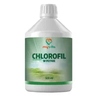 Odchudzanie i oczyszczanie - MyVita Chlorofil w płynie Suplement diety 500 ml - miniaturka - grafika 1