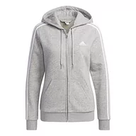 Bluzy damskie - adidas Damska bluza z kapturem, wielokolorowy (Brgrin/biały), XXS - miniaturka - grafika 1