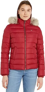 Tommy Jeans Damska kurtka zimowa TJW puchowa, Czerwony, L - Kurtki damskie - miniaturka - grafika 1