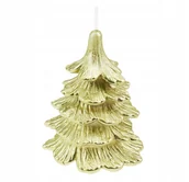 Świece - Świeca świąteczna świeczka choinka 10 cm złota x1 - miniaturka - grafika 1