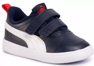 Buty Dziecięce Puma Court Flex 371544-01 Rzepy 20 - Buty dla dziewczynek - miniaturka - grafika 1
