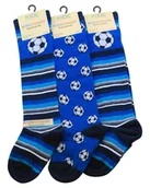 Piłka nożna - Podkolanówki Dziecięce Piłkarskie 3 Pak 23/26 - miniaturka - grafika 1