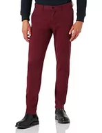 Spodnie męskie - Hackett London Texture Chino Spodnie męskie, Fioletowy Zinfandel, 34W / 32L - miniaturka - grafika 1