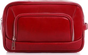 POLSKA SKÓRZANA KOSMETYCZKA SOLOME CZERWONA - Kosmetyczki, organizery i kuferki - miniaturka - grafika 1