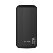 Powerbanki - AWEI PowerBank P20K 10000mAh czarny/black - miniaturka - grafika 1