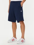 Spodenki męskie - adidas Szorty sportowe Essentials Trefoil IY8521 Granatowy Regular Fit - miniaturka - grafika 1
