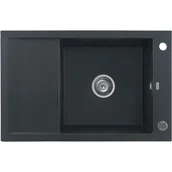 Zlewozmywaki - Kernau KGS H 6078 1B1D Black Metallic - miniaturka - grafika 1