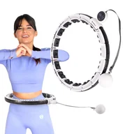 Pozostały sprzęt i akcesoria do ćwiczeń - Hula hop z magnesami i obciążnikiem + wyświetlacz LCD HMS HHM16 - miniaturka - grafika 1