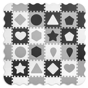 Maty piankowe - Milly Mally, Mata Piankowa Puzzle, Jolly 4x4 Shapes, Szary - miniaturka - grafika 1