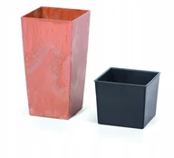 Donice - Prosperplast Doniczka Urbi Square Effect terakota 22x42 cm - miniaturka - grafika 1