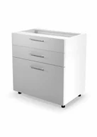 Szafki kuchenne - VENTO Halmar D3S-80/82 szafka dolna z szufladami, mechanizm Hettich front: biały  - miniaturka - grafika 1