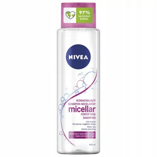 Nivea Micelarny szampon wzmacniający do włosów łamliwych i wrażliwej skóry głowy 400ml 92505-uniw - Szampony do włosów - miniaturka - grafika 1