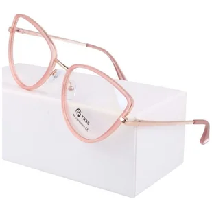 Okulary kocie do komputera damskie z filtrem BLUE Light zerówki 2588-2 - Okulary korekcyjne, oprawki, szkła - miniaturka - grafika 1