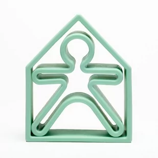 Dena Dena: pastelowe silikonowe kształty Kid + House (Zielony) - Zabawki interaktywne dla dzieci Dena Dena: pastelowe silikonowe kształty Kid + House (Zielony) - Zabawki interaktywne dla dzieci - miniaturka - grafika 1