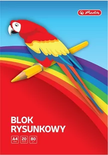 Herlitz Blok rysunkowy A4/20K biały (10szt) - Teczki i skoroszyty - miniaturka - grafika 1