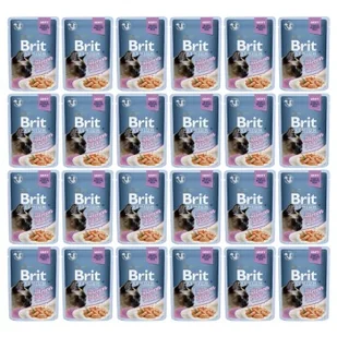 Brit Pouch Gravy Fillets with Salmon 24 x 85 g - Mokra karma dla kotów - miniaturka - grafika 1