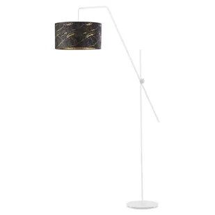 Lampa podłogowa z przegubem BILBAO MARMUR, czarny - Lampy stojące - miniaturka - grafika 1