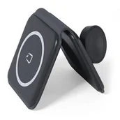 Ładowarki do telefonów - Bezprzewodowa ładowarka Spello by Epico 2v1 Portable Wireless, skládací (9915101300223) Czarna - miniaturka - grafika 1