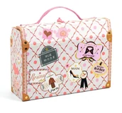 Kolorowanki, wyklejanki - Zestaw akcesoriów papierniczych w walizeczce TINOU Djeco - miniaturka - grafika 1