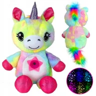 Projektory dla dzieci - Pluszowy jednorożec z projektorem gwiaździstego nieba - miniaturka - grafika 1