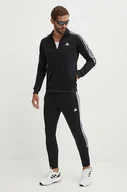 Dresy męskie - adidas dres Essentials męski kolor czarny IX1277 - miniaturka - grafika 1