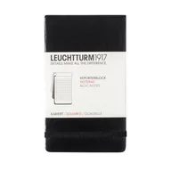 Notesy i bloczki - Leuchtturm, Notes reporterski, 188 stron, kratka, czarny - miniaturka - grafika 1