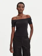 Bluzki damskie - adidas Bluzka adicolor Bandeau JV9742 Czarny Slim Fit - miniaturka - grafika 1