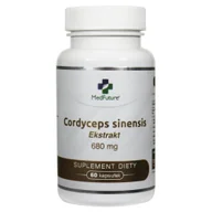 Witaminy i minerały - Medfuture, Cordyceps sinensis (Maczużnik chiński) 680 mg - 60 kaps. - miniaturka - grafika 1