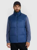 Kurtki męskie - 4F Bezrękawnik puchowy z wypełnieniem syntetycznym męski - granatowy 3XL - miniaturka - grafika 1