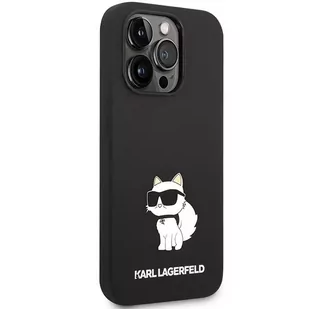 Etui Karl Lagerfeld KLHMP14LSNCHBCK do iPhone 14 Pro 6,1" hardcase Silicone Choupette MagSafe - Etui i futerały do telefonów - miniaturka - grafika 2