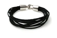 Bransolety męskie - Bransoletka Męska Skórzana ~ 10 Rzemieni ~ - miniaturka - grafika 1