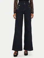 Spodnie damskie - Rinascimento Jeansy CFC0119917003 Granatowy Regular Fit - miniaturka - grafika 1