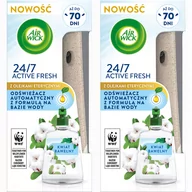 Odświeżacze powietrza - AIR WICK Automatyczny odświeżacz powietrza z wkładem Air Wick 24/7 ACTIVE FRESH o zapachu kwiatu bawełny 228 ml *2 - miniaturka - grafika 1