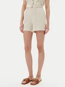 Spodenki damskie - Vero Moda Szorty materiałowe Thea 10333804 Beżowy Loose Fit - miniaturka - grafika 1