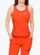 Koszulki i topy damskie - Tank top damski Salewa Pedroc Dry Hyb Tankt - flame - miniaturka - grafika 1