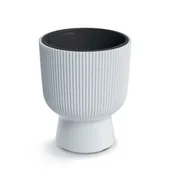 Donice - Doniczka plastikowa z wkładem biała Milly 36,5x30 cm - miniaturka - grafika 1