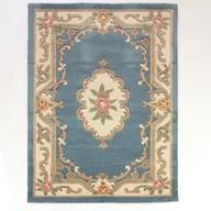 Dywany - Niebieski wełniany dywan Flair Rugs Aubusson, 120x180 cm - miniaturka - grafika 1